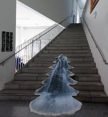 Wasserfall · 2015 · Projektion/Salz/Treppe · Atelierhaus Schulstraße Münster